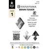 image:imageBePuzzled  Diamond Hanayama Metal Brainteaser Puzzle Mensa Rated Level 1 for Ages 12 and Up