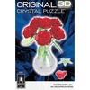 image:imageBePuzzled  Roses in Vase Original 3D Crystal Puzzle Ages 12 and Up YellowRoses  Red