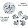 image:imageBePuzzled  Tube Hanayama Metal Brainteaser Puzzle Mensa Rated Level 5 for Ages 12 and UpSpiral