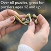 image:imageBePuzzled  Tube Hanayama Metal Brainteaser Puzzle Mensa Rated Level 5 for Ages 12 and UpTube