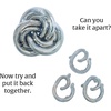 image:imageBePuzzled  Tube Hanayama Metal Brainteaser Puzzle Mensa Rated Level 5 for Ages 12 and UpVortex
