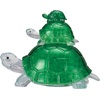 image:imageBePuzzled  Turtles Standard Original 3D Crystal Puzzle Ages 12 and Up PinkTurtles  Green