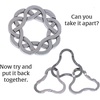image:imageBePuzzled Coaster Hanayama Metal Brainteaser Puzzle Mensa Rated Level 4 for Ages 12 and UpCoaster