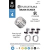 image:imageBePuzzled Coaster Hanayama Metal Brainteaser Puzzle Mensa Rated Level 4 for Ages 12 and UpCylinder