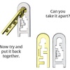image:imageBePuzzled Coaster Hanayama Metal Brainteaser Puzzle Mensa Rated Level 4 for Ages 12 and UpKeyhole