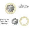 image:imageBePuzzled Coaster Hanayama Metal Brainteaser Puzzle Mensa Rated Level 4 for Ages 12 and UpPlanet