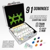 image:imageDouble 12 Domino Game Travel Tin Portable Family Game Ages 8Deluxe Set