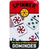 image:imageFront Porch Classics Spinner Dominoes Travel Tin Family Game Set Ages 8