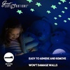 image:imageGlow in the Dark Ceiling Dcor Planets amp Stars with adhesive Ages 5Wonder Stars Super Kit 150 Piece