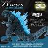 image:imageGodzilla UltraDeluxe Crystal 3D Puzzle 71Pc Brain Teaser Ages 12Glowing Godzilla