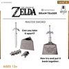image:imageLegend of Zelda Hylian Shield Hanayama Metal Brain Teaser Ages 12Master Sword