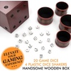 image:imageLiars Dice Bluffing Family Game Set in Wood Case 24 Players Ages 8