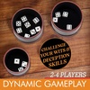 image:imageLiars Dice Bluffing Family Game Set in Wood Case 24 Players Ages 8