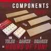 image:imageRummikub Tile Game in Vintage Edition Wooden Storage Case Ages 8