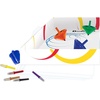 image:imageUCreate Doodletop Twister Deluxe Kit with 1 Design Tray Marker Pens Drawing Games Creative Art Spiral Spinning Top for Kids Age 5 amp Above
