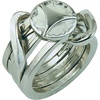 image:imageBePuzzled  Ring Hanayama Metal Brainteaser Puzzle Mensa Rated Level 5 for Ages 12 and Up