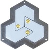 image:imageBePuzzled Hexagon Hanayama Metal Brainteaser Puzzle Mensa Rated Level 4 for Ages 12 and Up
