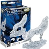 image:imageBePuzzled Original 3D Crystal Jigsaw Puzzle  Wolf Animal Assembly Brain Teaser Fun Model Toy Gift Decoration for Adults amp Kids Age 12 and Up Black 37 Pieces Level 1