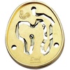 image:imageBepuzzled Hanayama Cast Metal Brain Teaser Puzzle Level 4 Golden Color