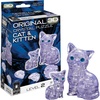 image:imageBepuzzled Original 3D Crystal Puzzle  Cat amp Kitten Clear  Fun yet challenging brain teaser that will test your skills and imagination For Ages 12