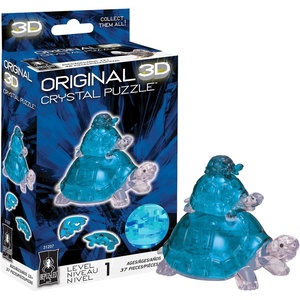image:imageBePuzzled  Turtles Original 3D Crystal Puzzle Ages 12 and Up GreenBlue