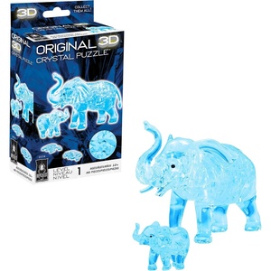 image:imageBePuzzled  Turtles Original 3D Crystal Puzzle Ages 12 and Up GreenElephant