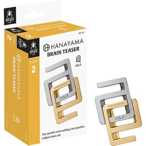 image:imageBePuzzled AampA Hanayama Cast Metal Brain Teaser Puzzle Mensa Rated Level 2 for Ages 12 and Up