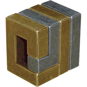 image:imageBePuzzled Coil Hanayama Metal Brainteaser Puzzle Mensa Rated Level 3 for Ages 12 and Up