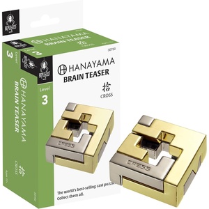image:imageBePuzzled Cross Hanayama Cast Metal Brain Teaser Puzzle Level 3 MensaRated Puzzles for Kids and Adults Ages 12 and Up