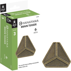 image:imageBePuzzled Delta Hanayama Metal Brainteaser Puzzle Mensa Rated Level 3 for Ages 12 and Up