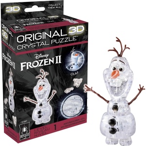 image:imageBePuzzled Disney Olaf Original 3D Crystal Puzzle Perfect for Puzzlers Ages 12 and Up Challenging to Complete and Beautiful to Display Collect Them All
