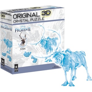 image:imageBePuzzled Disney Sven Deluxe Original 3D Crystal Puzzle Perfect for Puzzlers Ages 12 and Up Challenging to Complete and Beautiful to Display Collect Them All