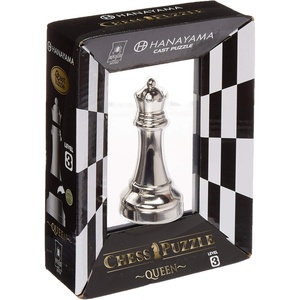 image:imageBePuzzled Hanayama Metal Cast Queen Chesspiece Puzzle Find Lucky Coins Advanced Challenging Brain Teaser Game for Kids Age 8 amp Above Level 3