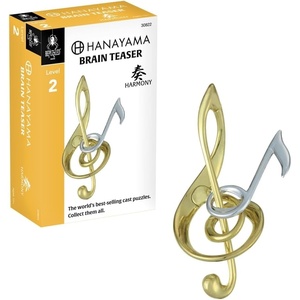 image:imageBePuzzled Harmony Hanayama Metal Brainteaser Puzzle Mensa Rated Level 2 for Ages 12 and Up