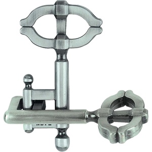 image:imageBePuzzled Key Hanayama Cast Metal Brainteaser Puzzle Mensa Rated Level 2 for Ages 12 and Up