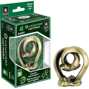 image:imageBePuzzled Radix Hanayama Cast Metal Brainteaser Puzzle Mensa Rated Level 4 for Ages 12 and Up