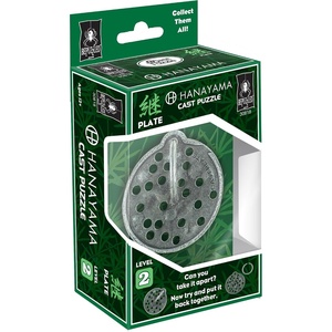 image:imageBepuzzled Plate Hanayama Cast Metal Brain Teaser Puzzle Level 2 Puzzles For Kids amp Adults Ages 12 amp Up