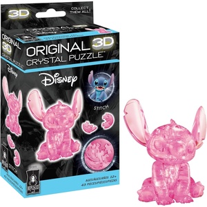 image:imageDisney Cinderella Castle Crystal 3D Puzzle Deluxe 71Pc Ages 12Stitch Pink