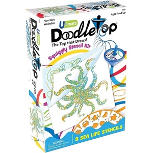 image:imageDoodletop Squiggly Stencil Kit  Sea Life