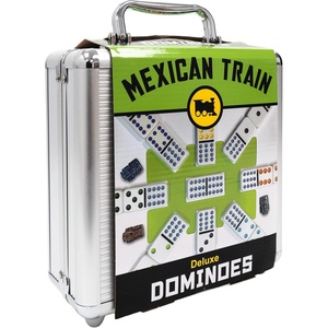 image:imageDouble 12 Domino Game Travel Tin Portable Family Game Ages 8Deluxe Set