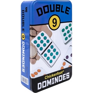 image:imageDouble 6 Domino Game Travel Tin Portable Family Game Ages 8Double 9