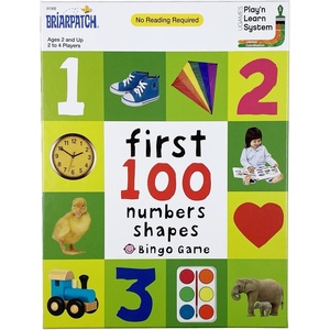 image:imageFirst 100 Numbers amp Shapes Bingo Learning Game for Preschool Kids Ages 2