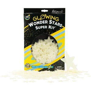 image:imageGlow in the Dark Ceiling Dcor Planets amp Stars with adhesive Ages 5Wonder Stars Super Kit 150 Piece