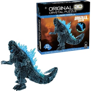 image:imageGodzilla UltraDeluxe Crystal 3D Puzzle 71Pc Brain Teaser Ages 12Glowing Godzilla