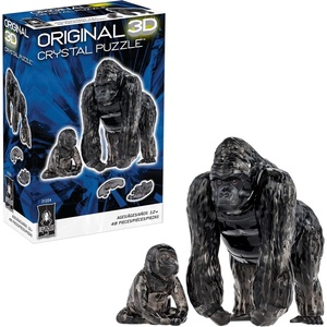 image:imageGorilla amp Baby Crystal 3D Puzzle 48Pc Brain Teaser Ages 12