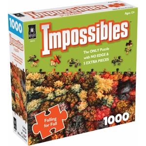 image:imageImpossibles Falling for Fall 1000Piece Puzzle 5 Extra Pieces Ages 15