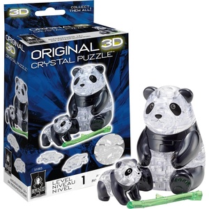 image:imagePanda amp Baby Crystal 3D Puzzle 51Pc Brain Teaser Ages 12