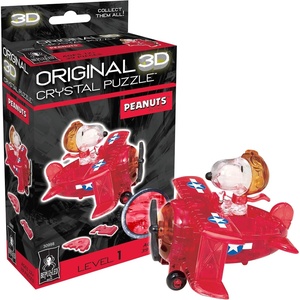 image:imagePeanuts Snoopy Flying Ace Crystal 3D Puzzle 40Piece Brain Teaser Ages 12Snoopy Flying Ace