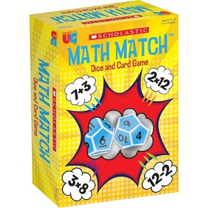 image:imageScholastic Math Match Travel Dice Game Math Learning Ages 51 Count Pack of 1